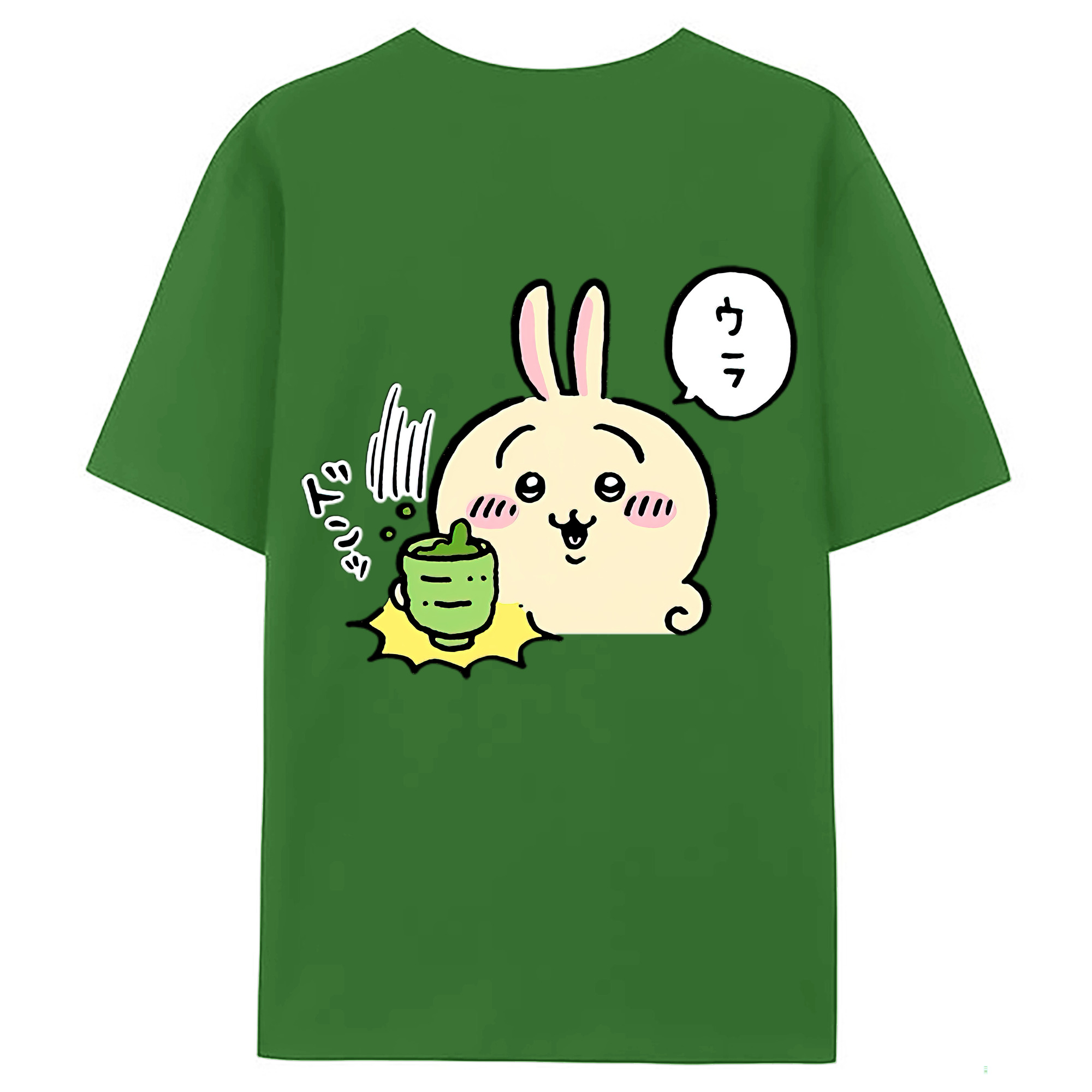 （画像用） ちいかわ うさぎ Chii-kawa usagi レディース半袖Tシャツ(バックプリント)
